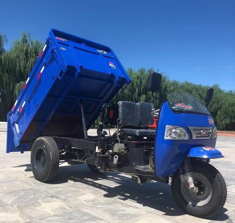 25HP Diesel Dump Tricycle for Farm & Construction | 2 Ton Capacity | Hydraulic Tipping