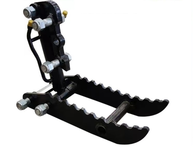 Mini excavator thumb attachment with hydraulic control