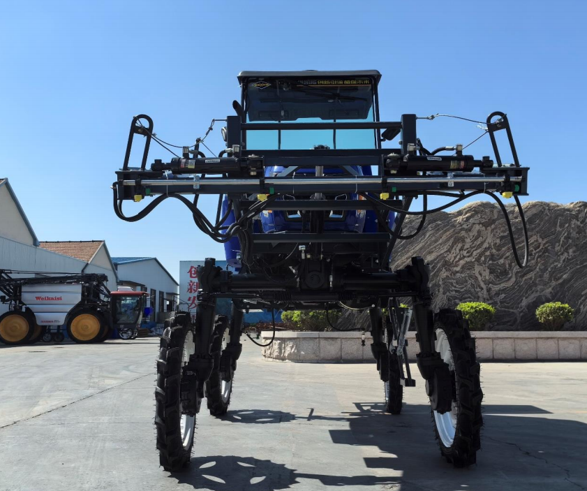 Sprayer for mid- to tall crops

