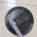 14.6cm lock anti-theft fuel tank cap front dimension measurement, 4 holes mounting fuel lid for mini excavator farm tricycle